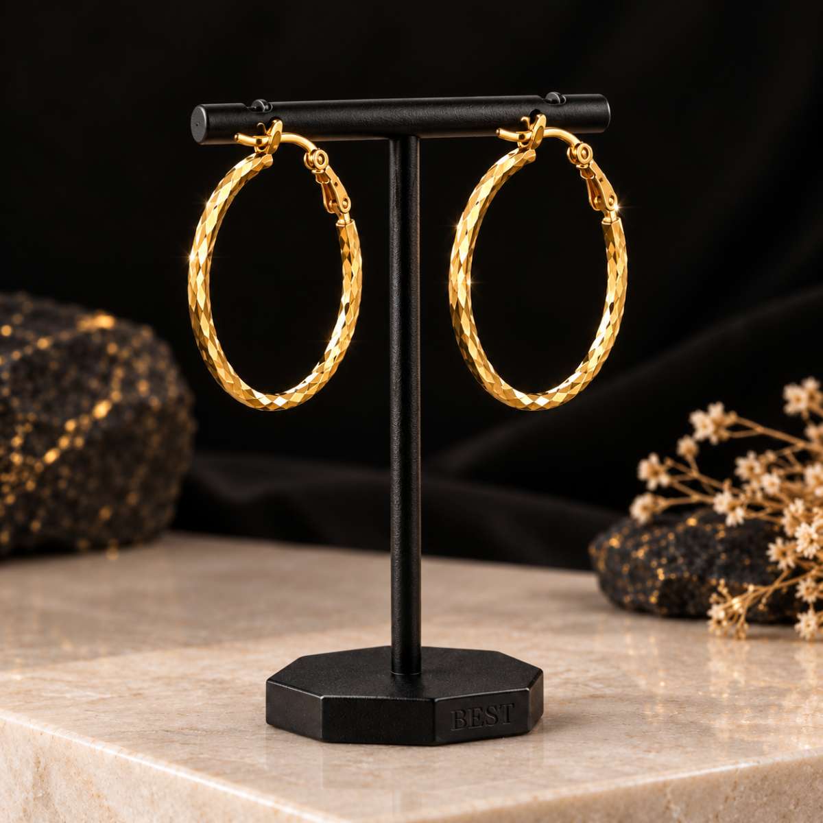 Gold 14K Hoop Earrings