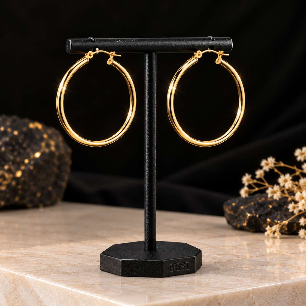 Gold 14K Hoop Earrings