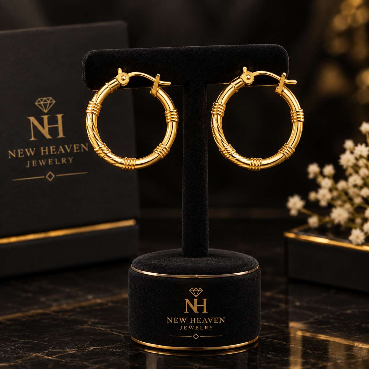 Gold 14K Hoop Earrings