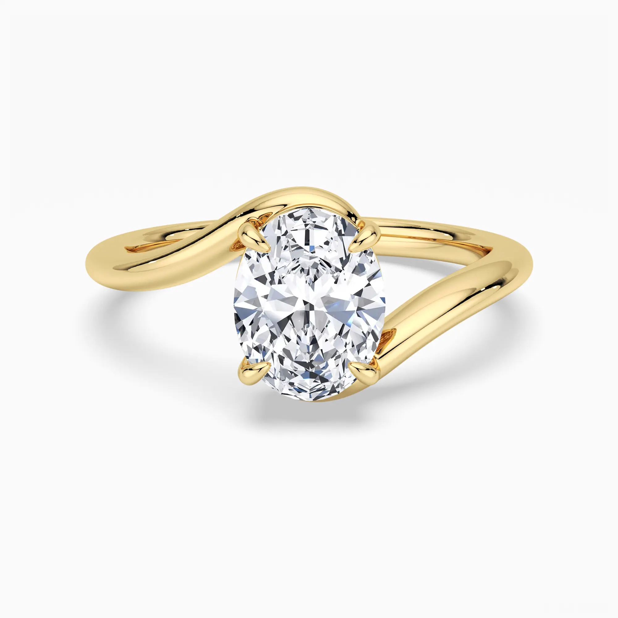 Moissanite ring in Diamond