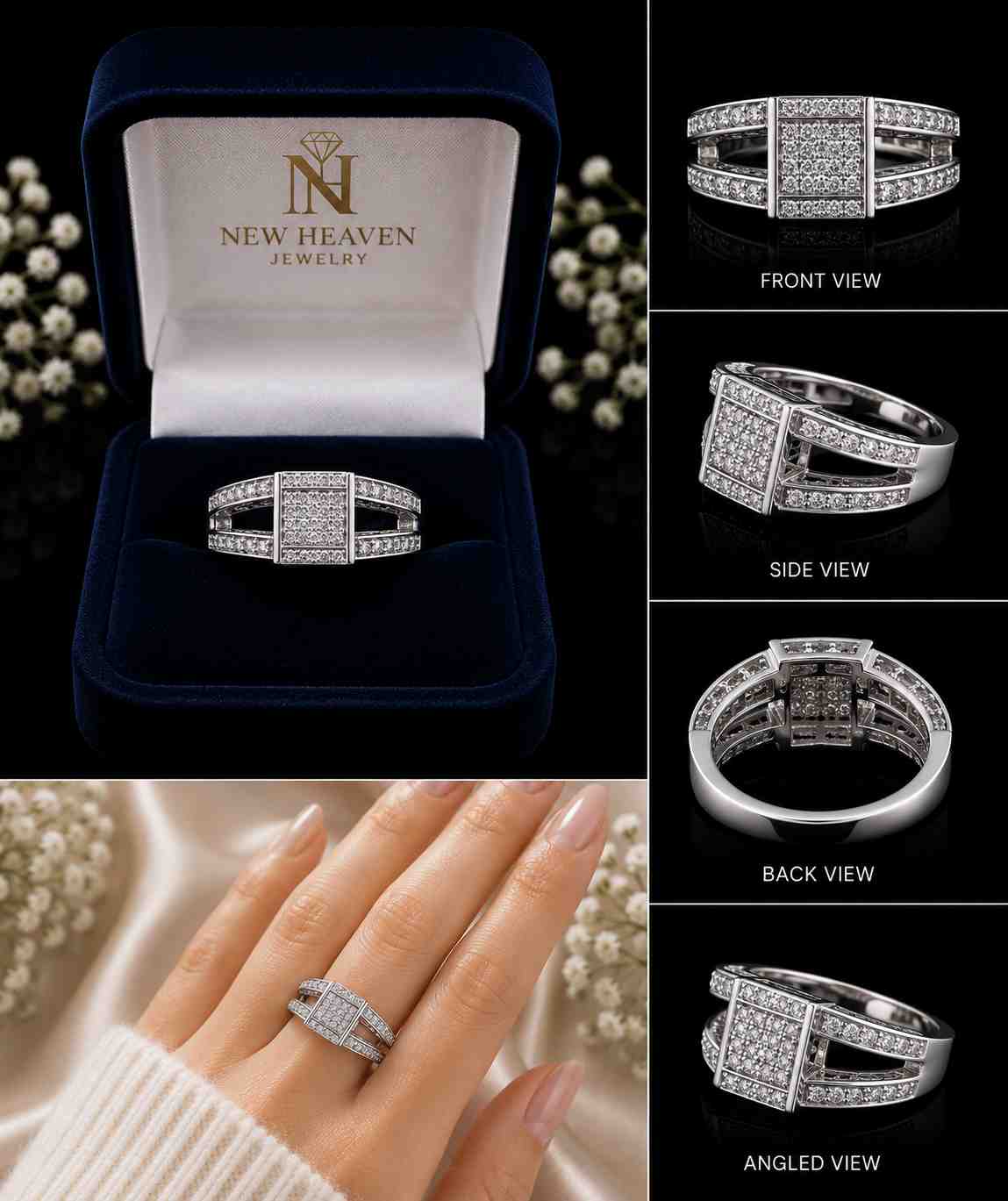 Moissanite Ring - Image Main