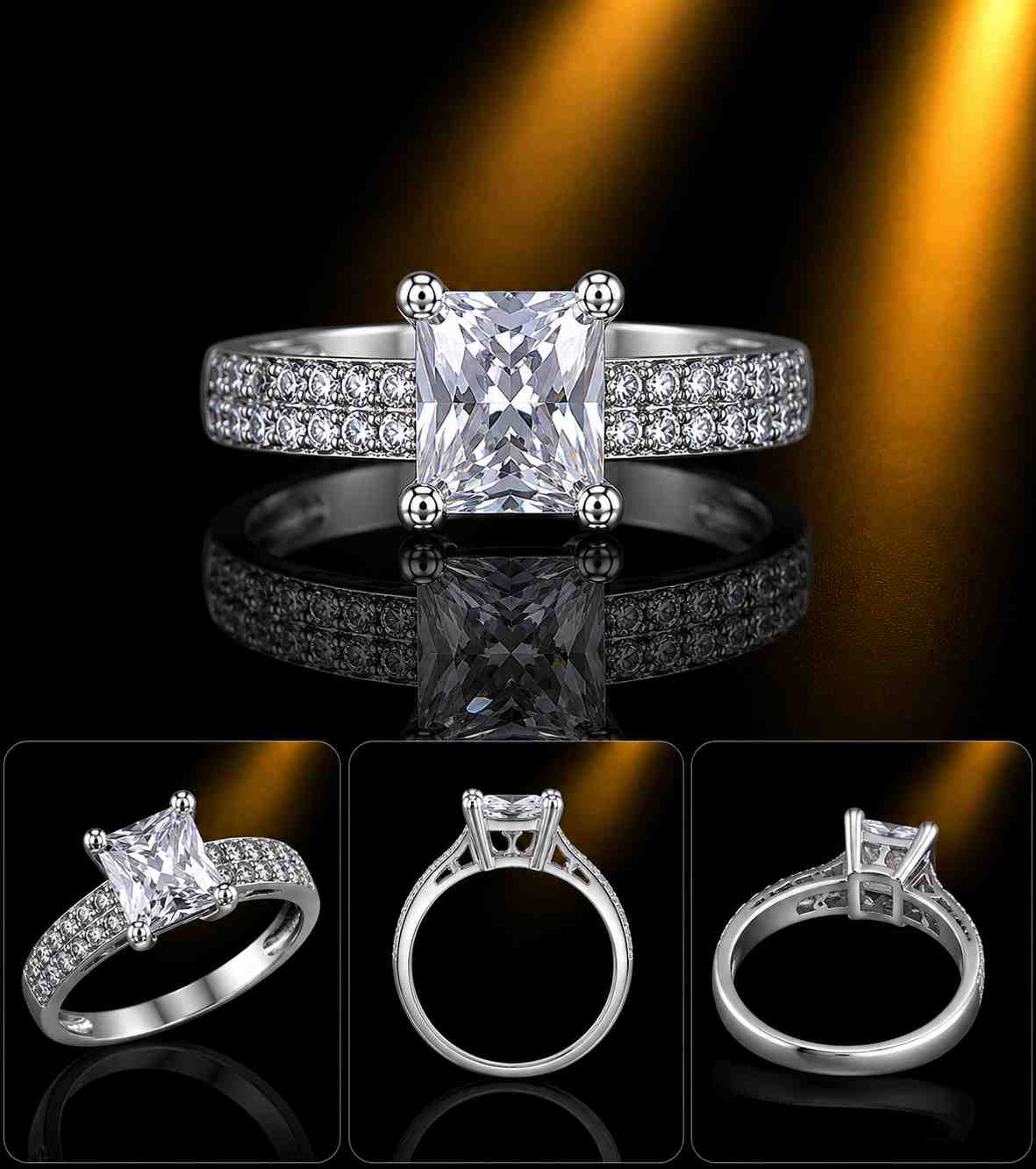Moissanite Ring - Image Main