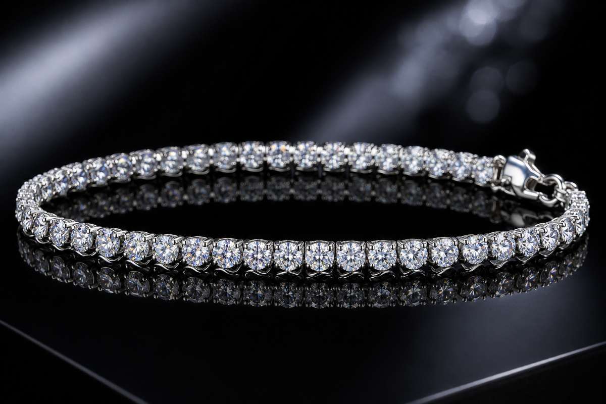 CZs tennis bracelet - Image Main