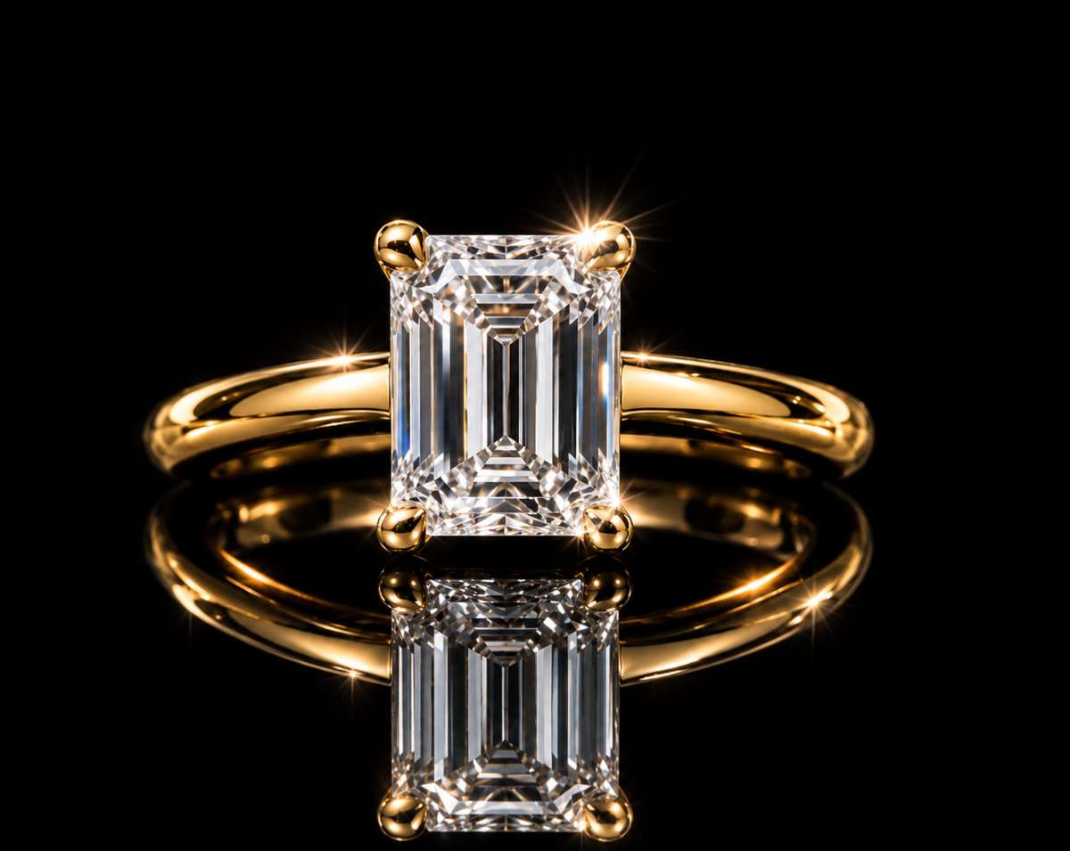 Emerald-cut Diamond Ring - Image 2