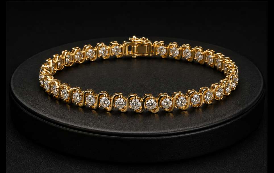 S Link Diamond Tennis Bracelet - Image Main