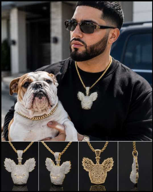 Diamond Pendant French Bulldog - Image 2