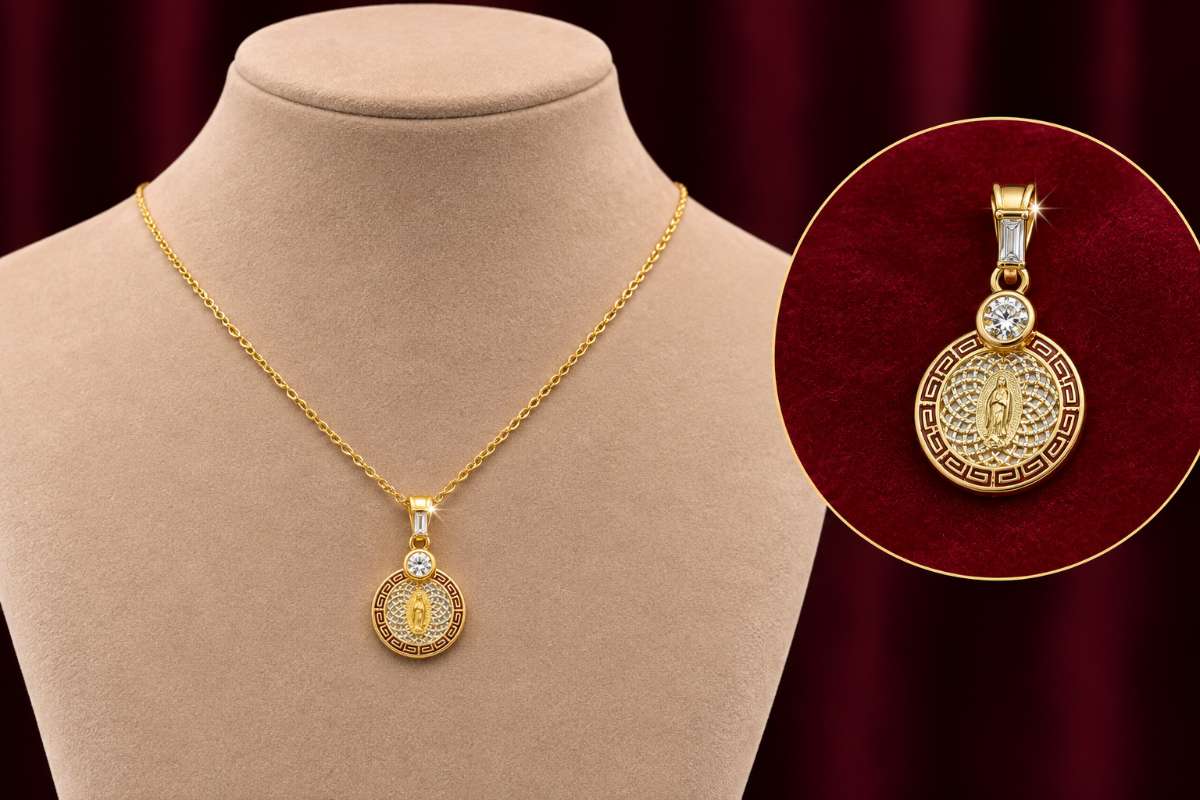 Virgin Mary Medallion Pendant - Image 2