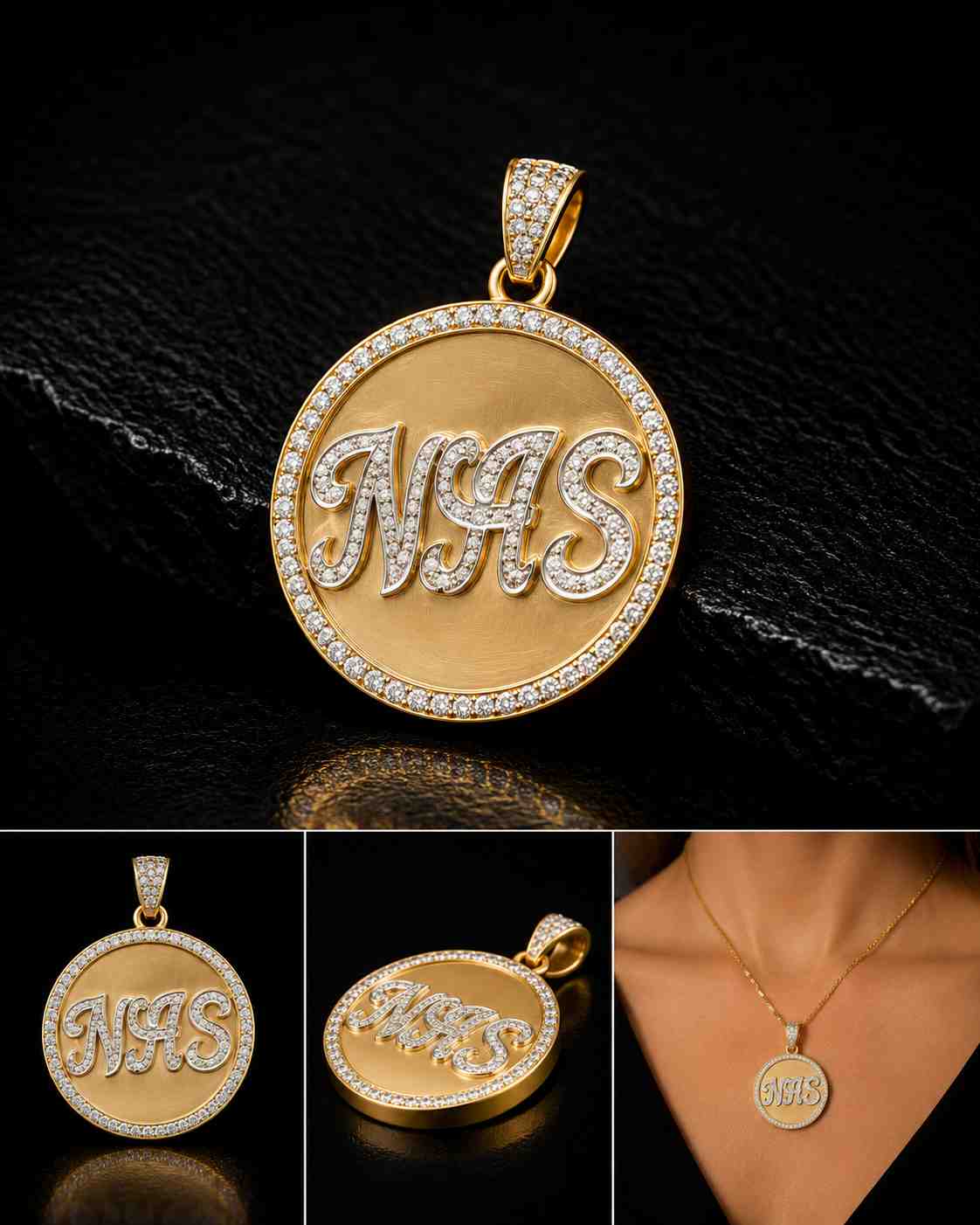Nas Letter Pendant