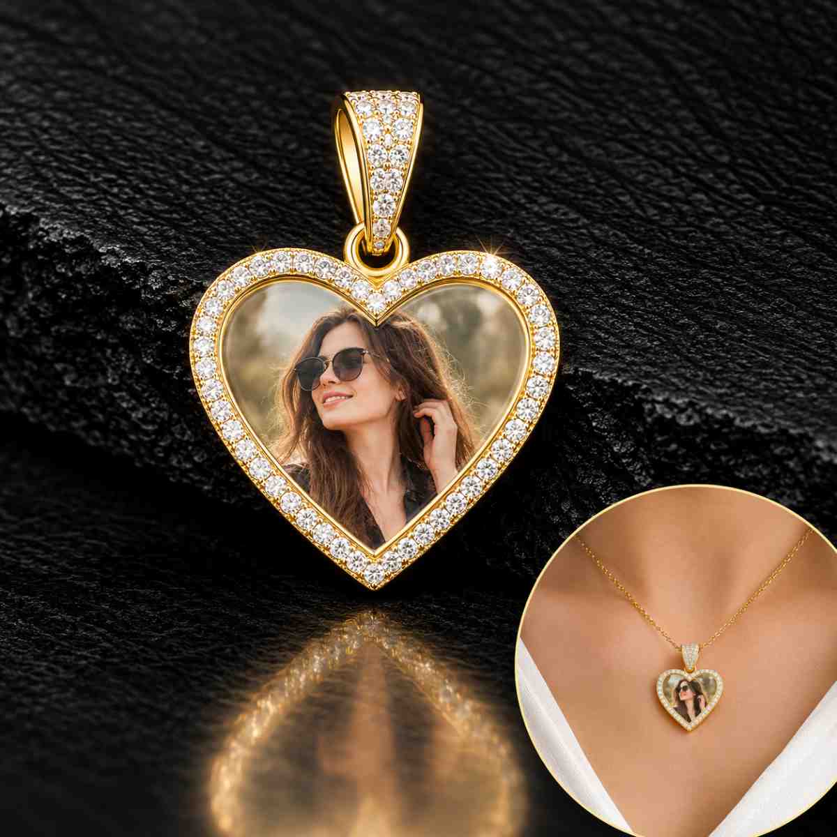Heart Photo Pendant