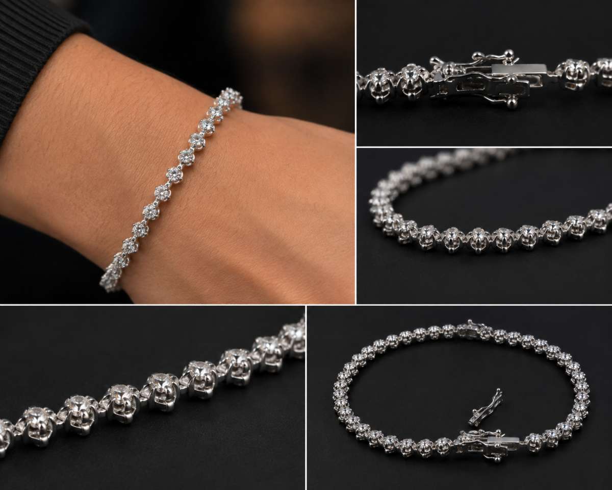 Four Leaf Clover Diamonds Bracelet - Image 3