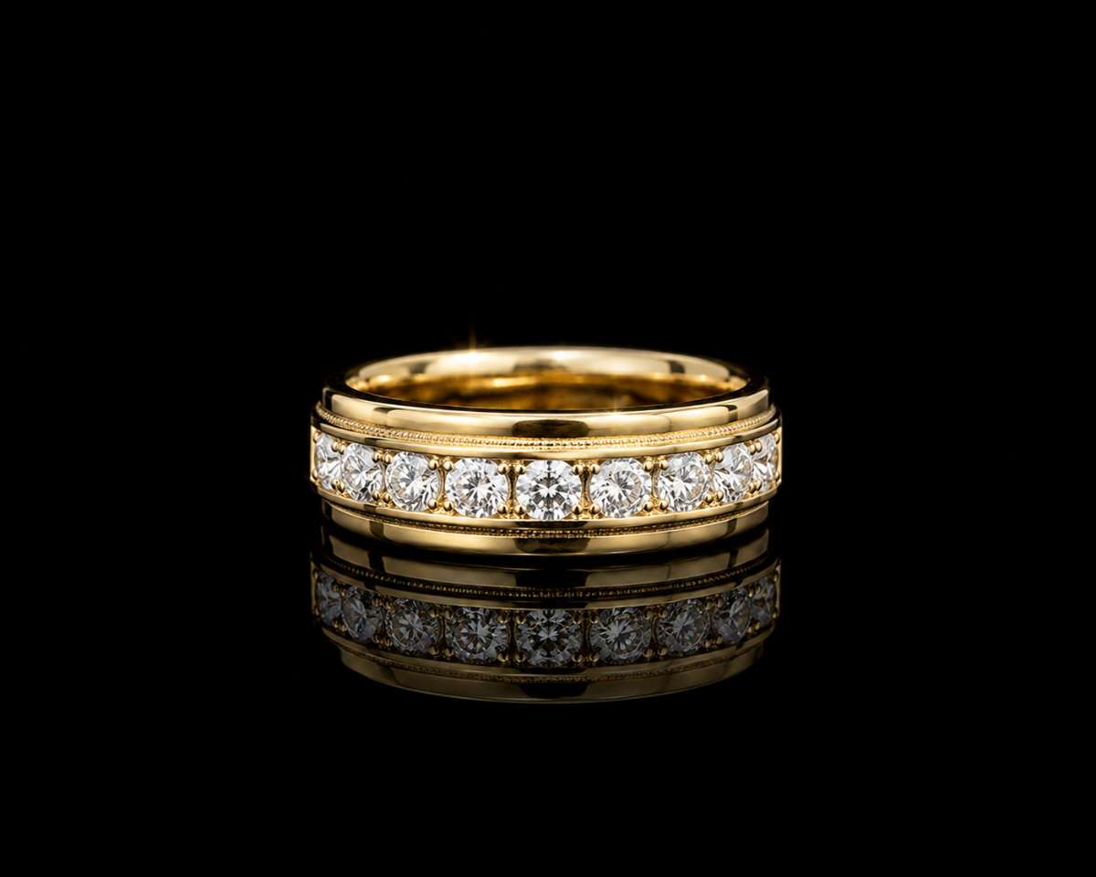 Men’s Diamond Engagement Band - Image Main