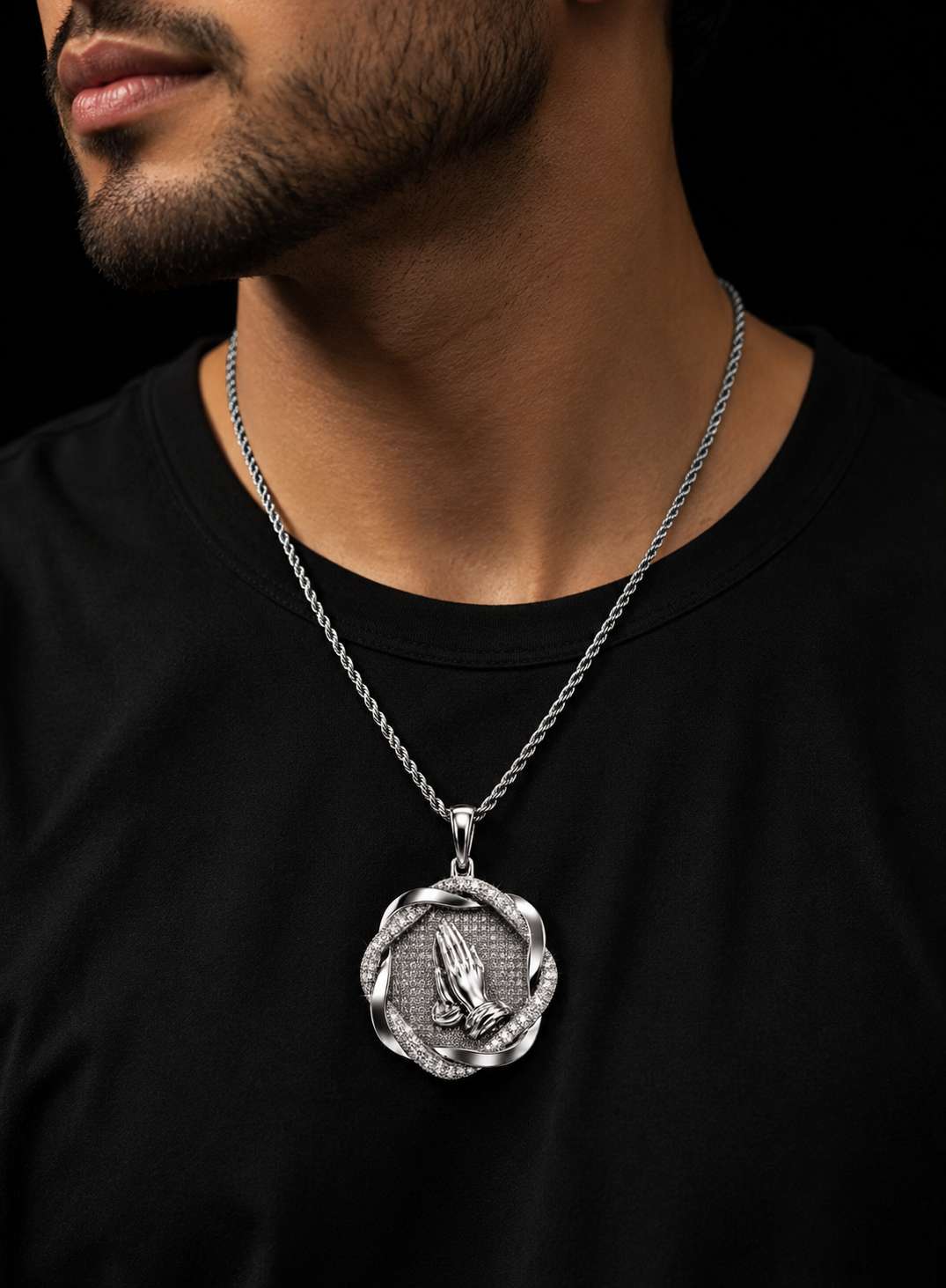 Praying Hands Pendant - Image 3