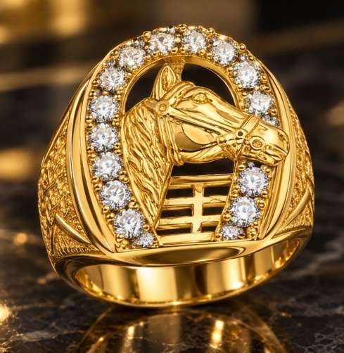 Diamond Horse Ring - Image Main