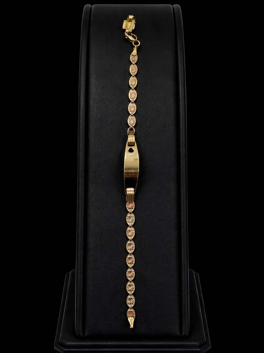 Mini Gold Figaro Bracelet - Image 2