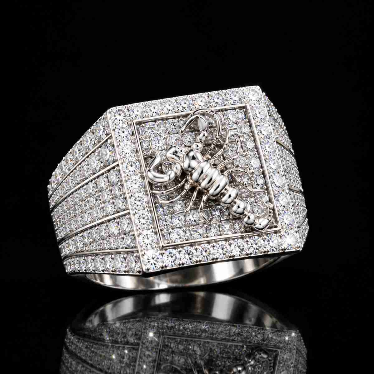 Moissanite  Scorpian Ring - Image Main